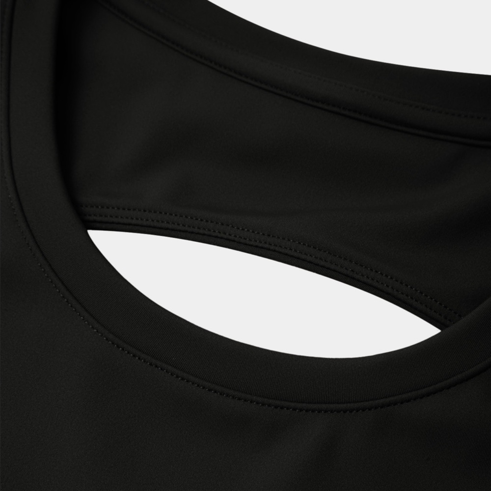 HALARA Black Mini Fit and Flare Dress with Cutout Design - Picture 7 of 7